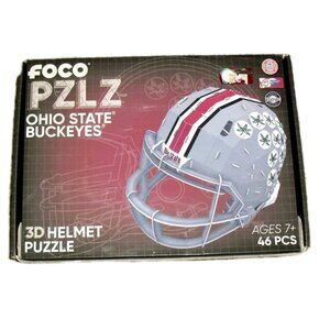 Ohio State Buckeyes 3D Football Helmet Puzzle New 46 Pieces Foco